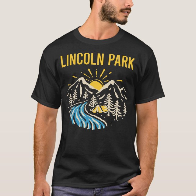 Camiseta Parque Lincoln, paisagem natural (Frente)