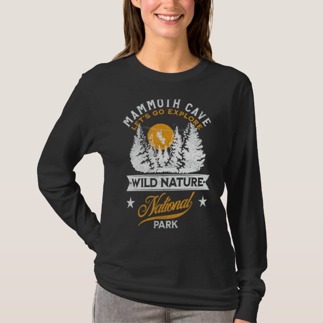 Camiseta Parque Nacional 1 da Caverna Mammoth (Frente)
