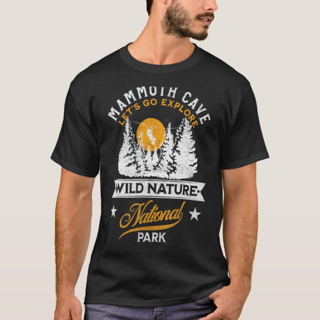Camiseta Parque Nacional 1 da Caverna Mammoth (Frente)