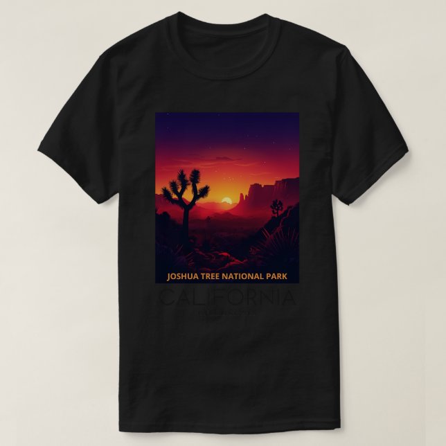 Camiseta Parque Nacional 3 de Joshua Tree (Frente do Design)