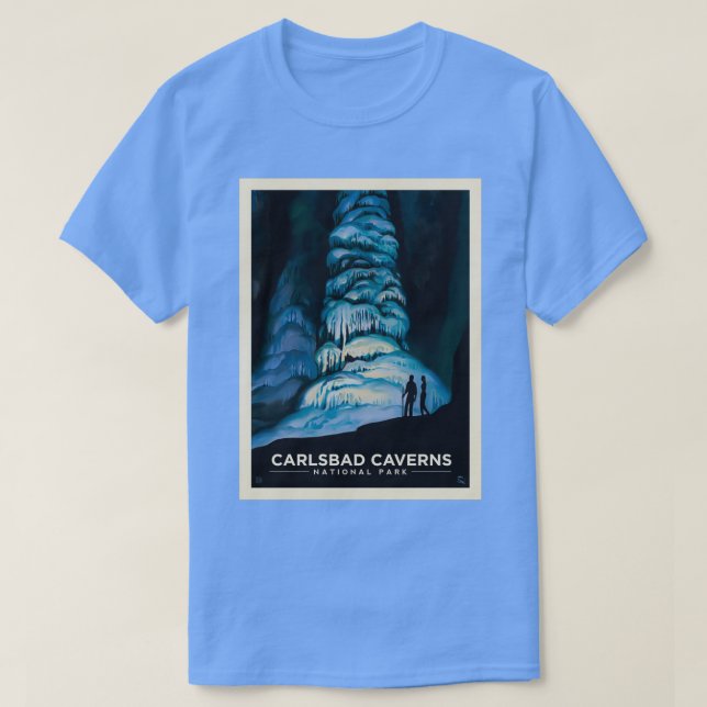 Camiseta Parque Nacional 8 de Carlsbad Caverns (Frente do Design)