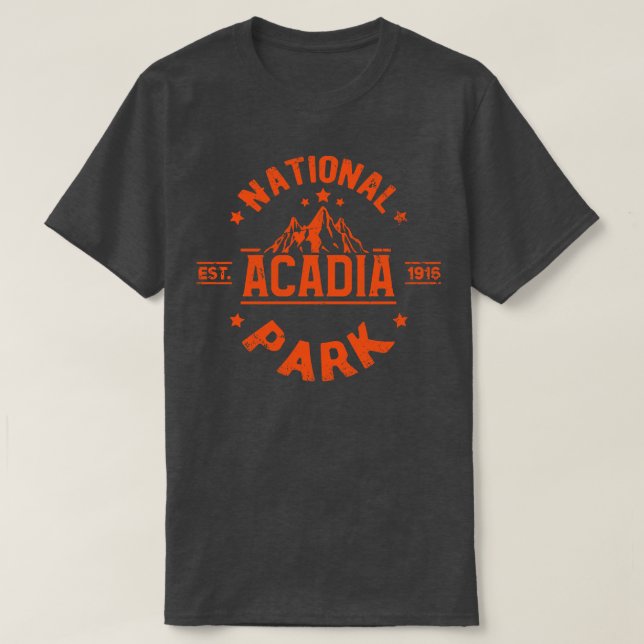 Camiseta Parque Nacional Acadia (Frente do Design)