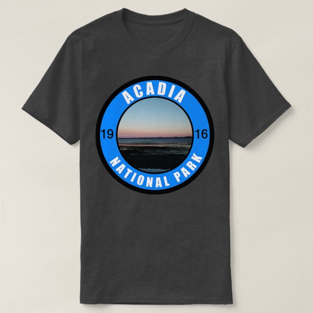 Camiseta Parque Nacional Acadia 1916 (Frente do Design)