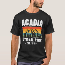 Camiseta Parque Nacional Acadia, Maine Retro Vintage