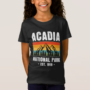 Camiseta Parque Nacional Acadia, Maine Retro Vintage