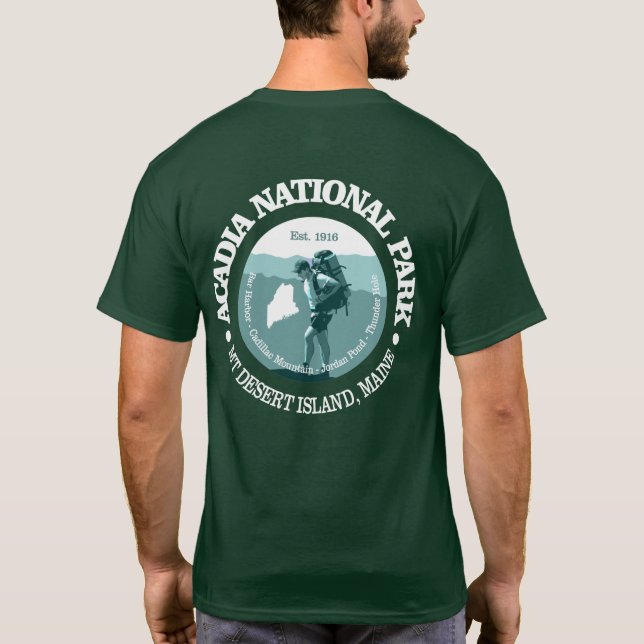 Camiseta Parque Nacional Acadia (T) (Verso)