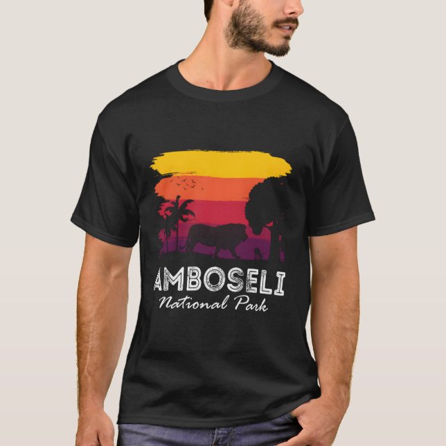 Camiseta Parque Nacional África Amboseli Quênia (Frente)