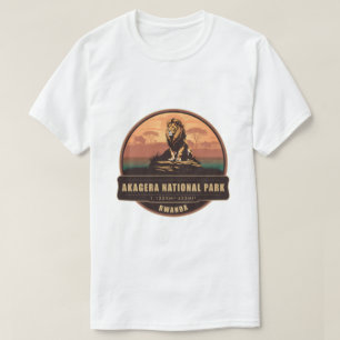 Camiseta Parque Nacional Akagera Ruanda Insígnia de Safari