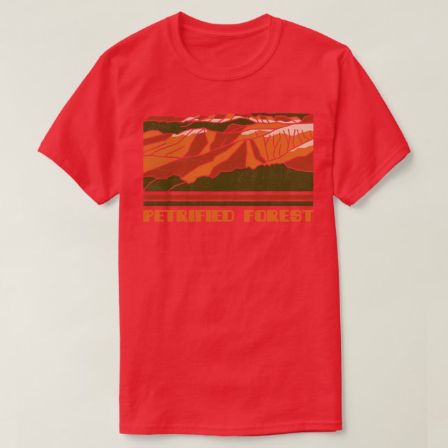 Camiseta Parque Nacional Americano da Floresta Petrificada  (Frente do Design)