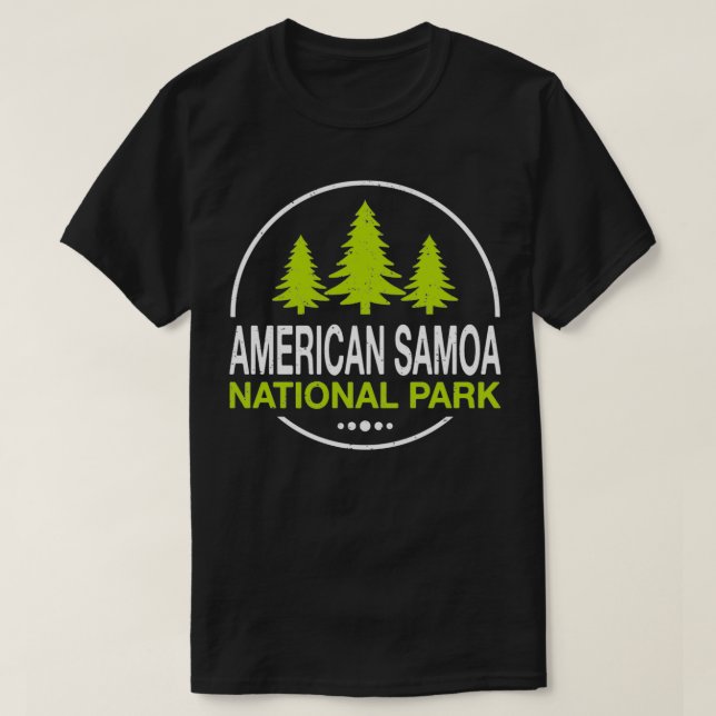 Camiseta Parque Nacional Americano Samoa 2 (Frente do Design)
