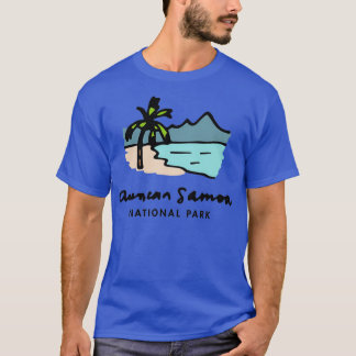 Camiseta Parque Nacional Americano Samoa Desenhado