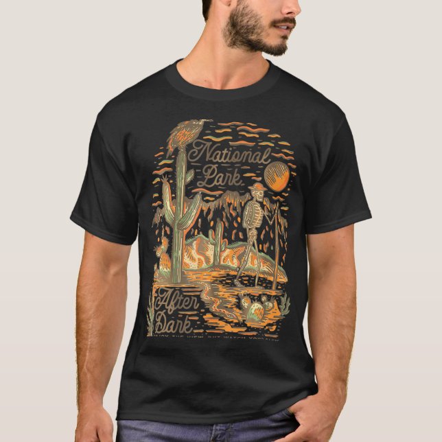 Camiseta Parque Nacional Após Escuro - Férias De Verão Na N (Frente)
