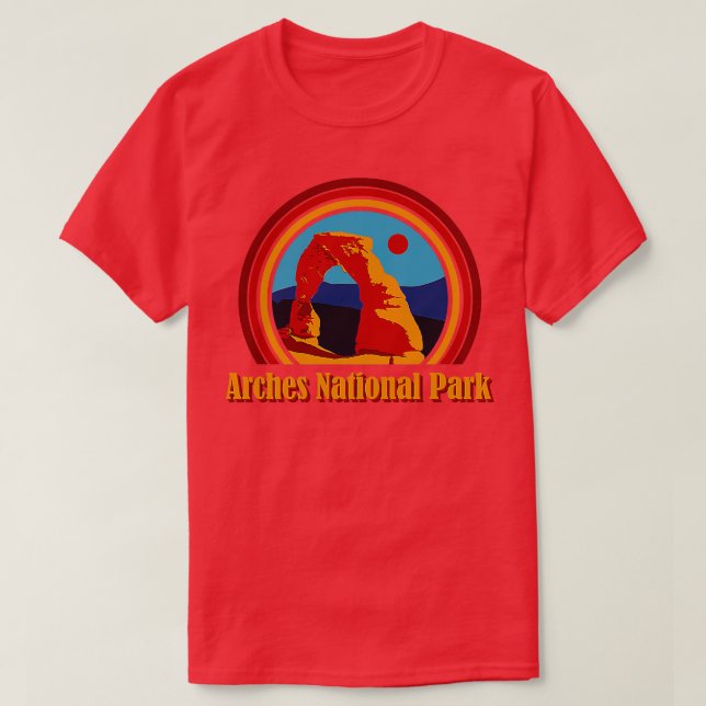 Camiseta Parque Nacional Arches (Frente do Design)