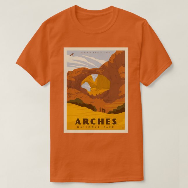 Camiseta Parque Nacional Arches 61 (Frente do Design)