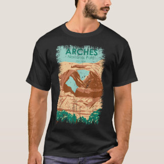 Camiseta Parque Nacional Arches Double Arch Vintage
