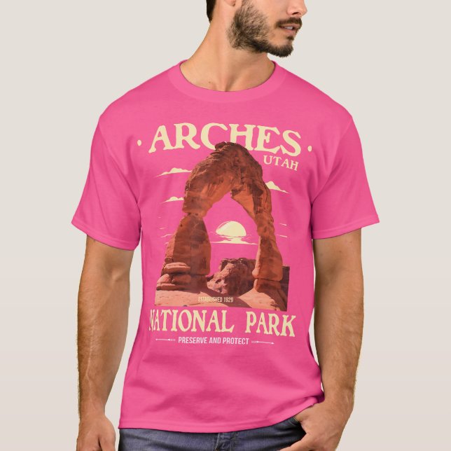 Camiseta Parque Nacional Arches - Tampão de Volta (Frente)
