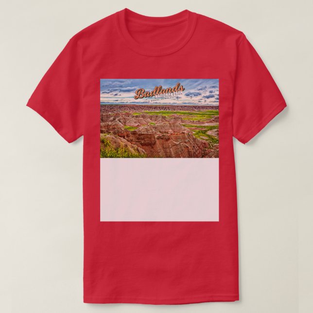 Camiseta Parque Nacional Badlands 2 (Frente do Design)