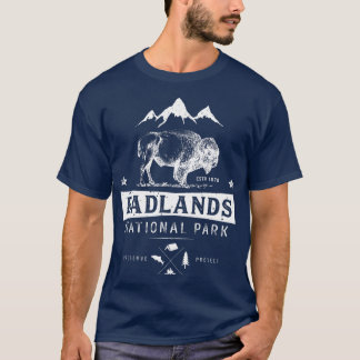 Camiseta Parque Nacional Badlands Buffalo Bison Sul