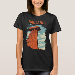 Camiseta Parque Nacional Badlands Viagem Vermelha