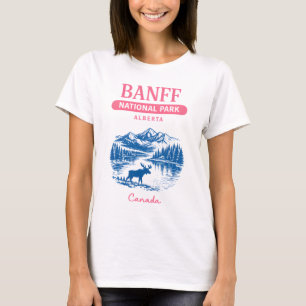 Camiseta Parque Nacional Banff Alberta Canadá Pastel Fofo