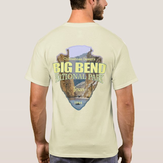 Camiseta Parque Nacional Big Bend (flecha) (Verso)