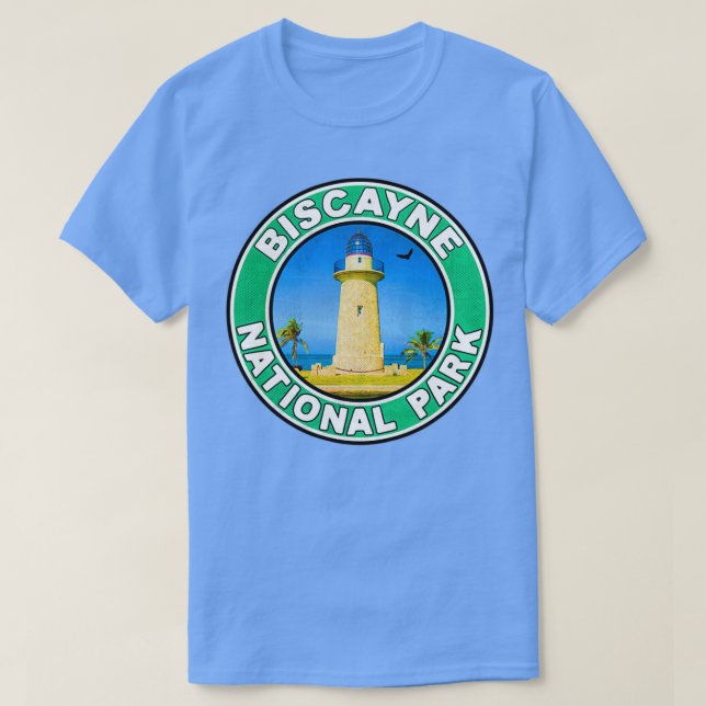 Camiseta Parque Nacional Biscayne Florida Boca Chita Key Ha (Frente do Design)
