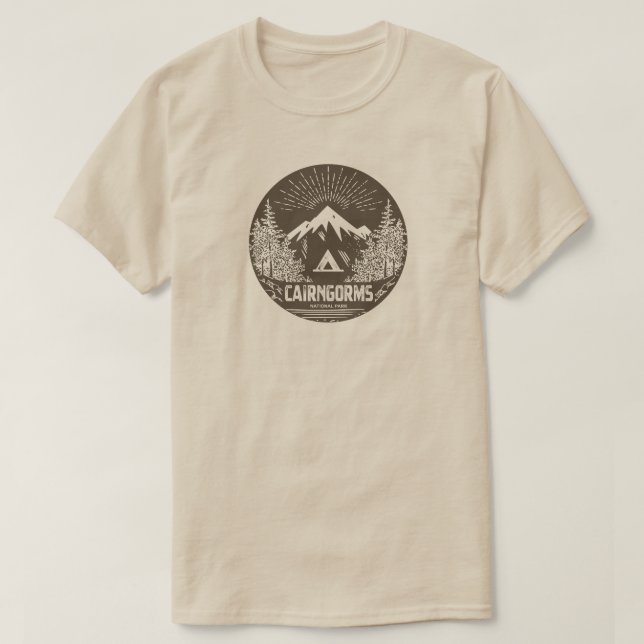 Camiseta Parque Nacional Cairngorms Escócia (Frente do Design)