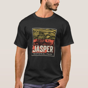Camiseta Parque Nacional Canadá Jasper Souvenir Deer Campin