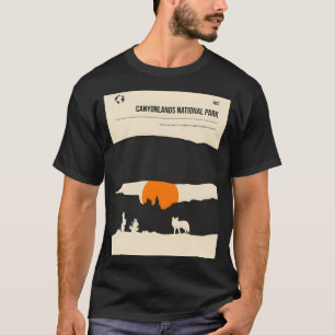 Camiseta Parque Nacional Canyonlands Vintage Retro Mínimo T