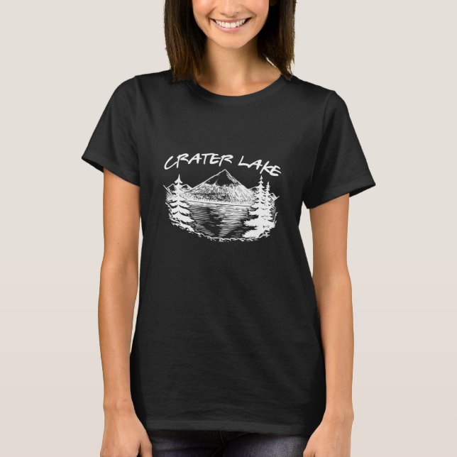 Camiseta Parque Nacional Crater Lake Oregon Caminhada Ao Ar (Frente)