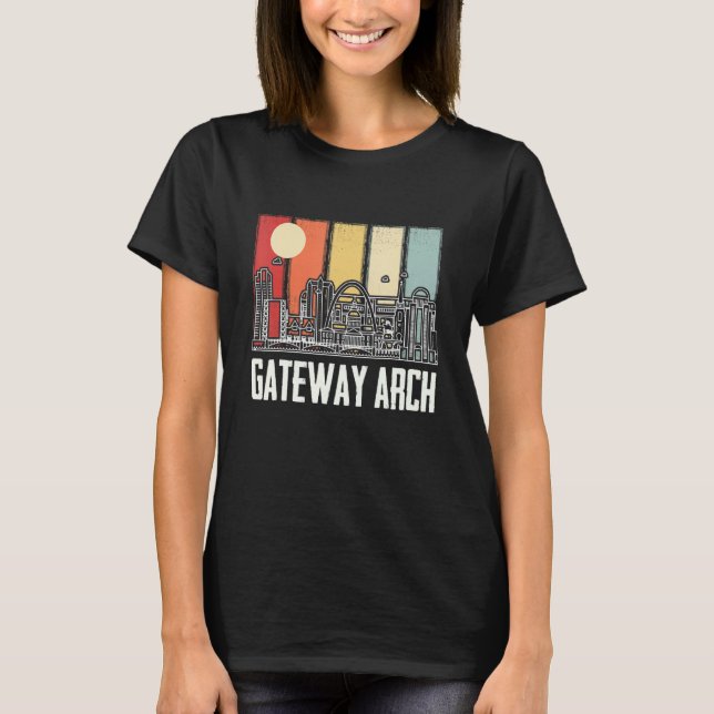 Camiseta Parque Nacional da Arca de Gateway Retro da rua Lo (Frente)