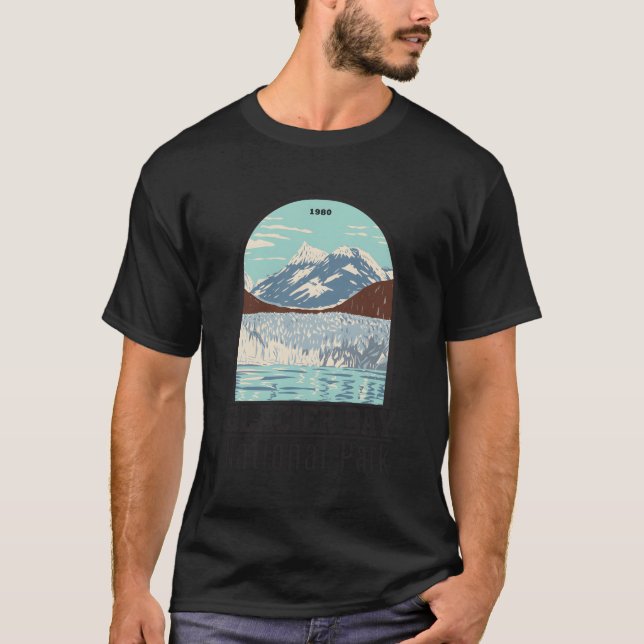 Camiseta Parque Nacional da Baía de Glacier (Frente)