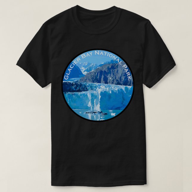 Camiseta Parque Nacional da Baía de Glacier 4 (Frente do Design)