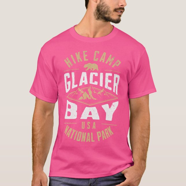 Camiseta Parque Nacional da Baía de Glacier Alaska Nature S (Frente)