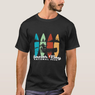 Camiseta Parque Nacional da Baía de Glacier, Retro-Glacier,
