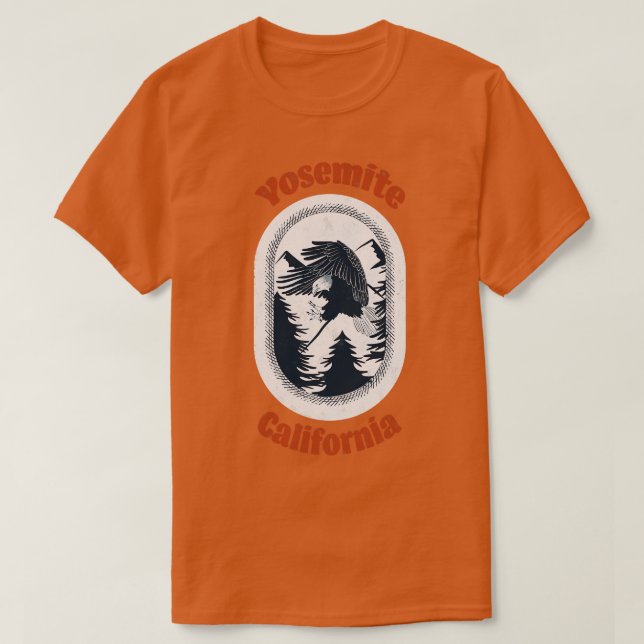 Camiseta Parque Nacional da Califórnia Bald Eagle (Frente do Design)