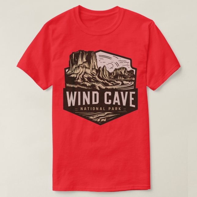 Camiseta Parque Nacional da Caverna Eólica 1 (Frente do Design)