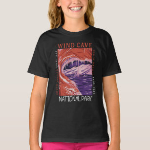 Camiseta Parque Nacional da Caverna Eólica, Dakota do Sul, 