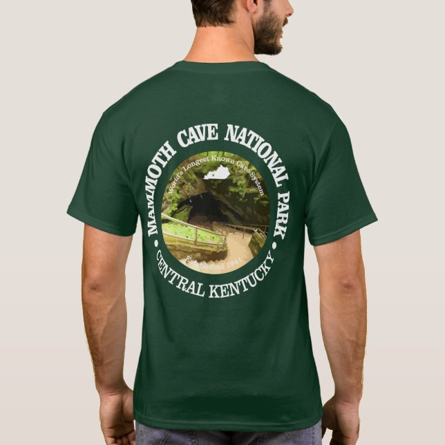 Camiseta Parque Nacional da Caverna Mammoth (Verso)