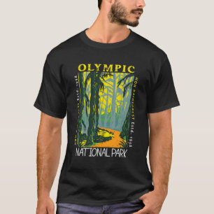 Camiseta Parque Nacional da Floresta Tropical de Washington