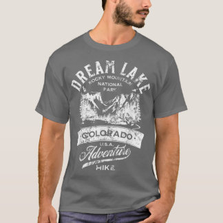 Camiseta Parque Nacional da Montanha Dream Lake Rocky em Di