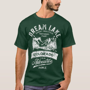 Camiseta Parque Nacional da Montanha Dream Lake Rocky em Di