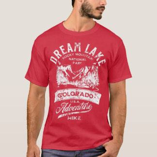 Camiseta Parque Nacional da Montanha Dream Lake Rocky em Di