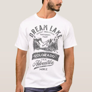 Camiseta Parque Nacional da Montanha Dream Lake Rocky em Di
