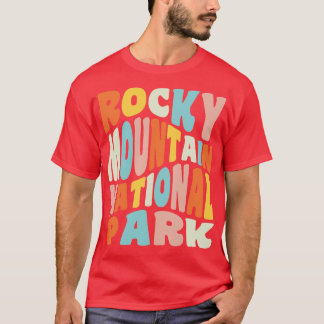 Camiseta Parque Nacional da Montanha Rocky Retro Vintage Ty