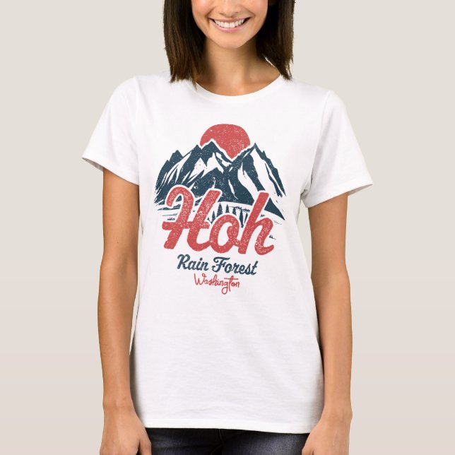 Camiseta Parque Nacional da Olimpiadas da Floresta de Chuva (Frente)
