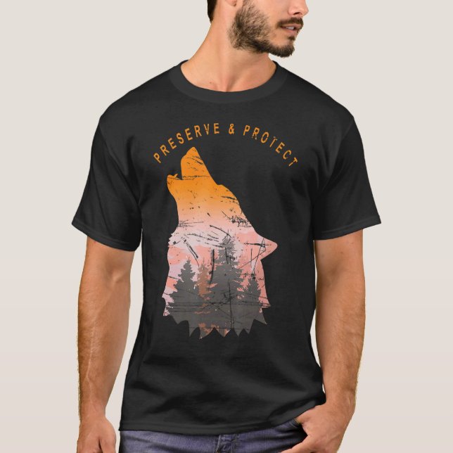 Camiseta Parque Nacional Da Vida Selvagem Preservação E Pr  (Frente)