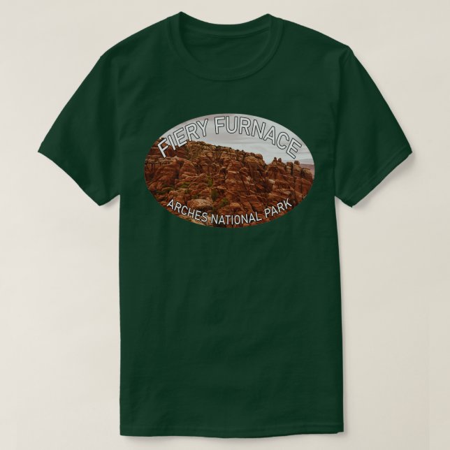 Camiseta Parque Nacional das Artes de Furnace de Fiery (Frente do Design)