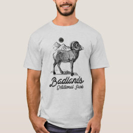 Camiseta Parque Nacional das Badlands com Carneiro Bighorn