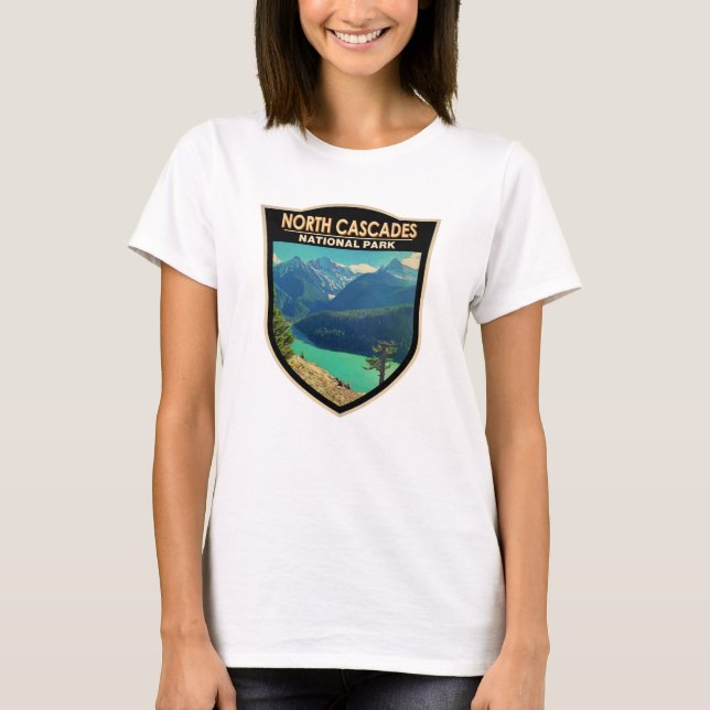 Camiseta Parque Nacional das Cascades do Norte, Washington  (Frente)